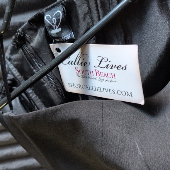 Callie Lives Black Strapless Culotte Jumpsuit - Picture 8 of 17